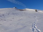 Heading up our first peak, 