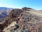 Heading south along the ridge to The Yellow Jacket.