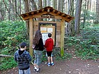 Studying the map at the English Camp trailhead.