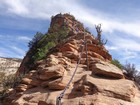 Heading up the spine of Angels Landing.