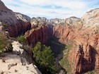 Angels Landing summit view north, Virgin River.