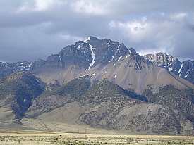 Lost River Peak and the famous Super Gully.