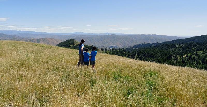 Aldape Peak view west