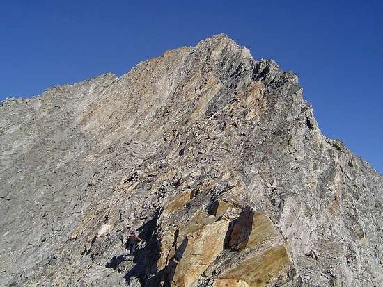 Sean on the south ridge of Big Basin Peak.