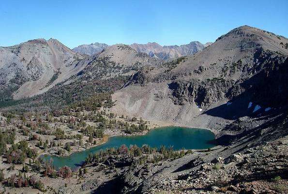 Deer Lakes and Simpson Peak.