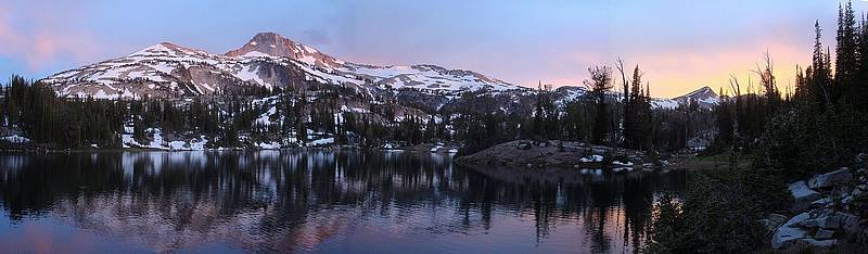 Eagle Cap sunset from Moccasin Lake.