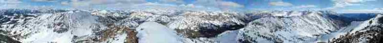 Gladiator Peak summit panorama.