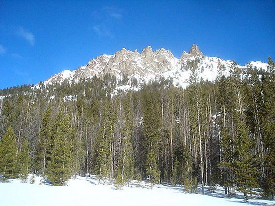 The east face of Peak 9367', from Frenchman Creek.