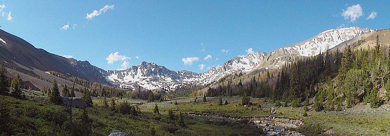 Left Fork Fall Creek, Pegasus Peak to the right.