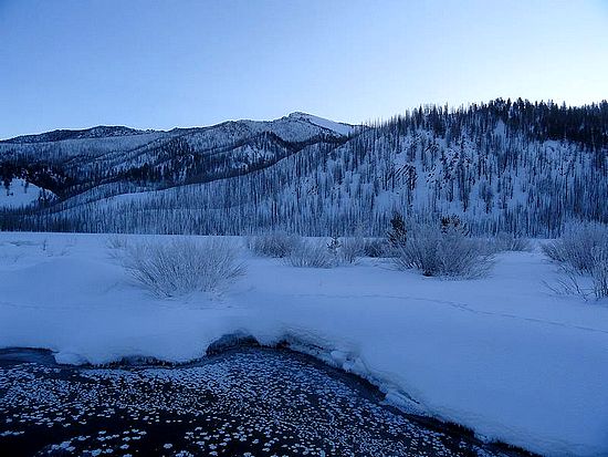 Watson Peak on a bitter cold morning.