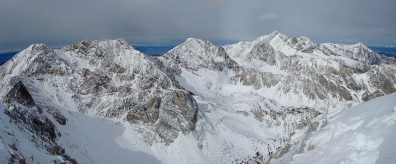 Summit view from White Cap Peak looking toward Mount Borah.