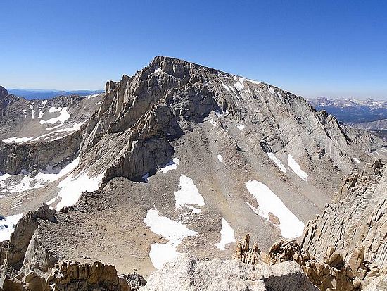 North face of Mount Witney, as seen from Mount Russell.