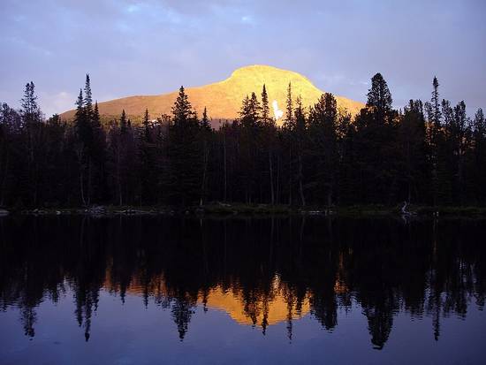 Yellow Peak sunset.